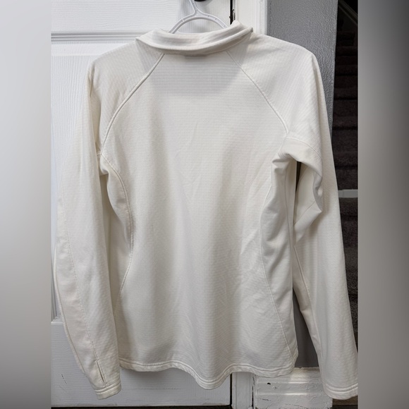 Columbia Women’s Quarter Zip White Sweater Medium - Picture 8 of 9